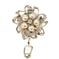 Dainty Pearl White Flower by SassyBadge, Style: 213-213